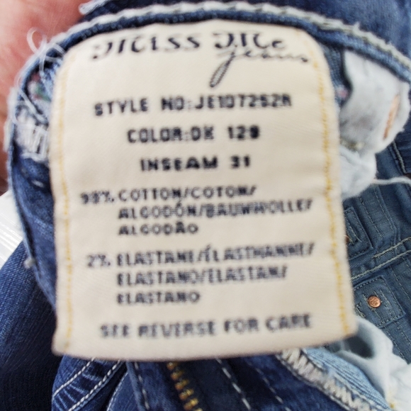 Miss Me JE107252R rhinestone embroidered skinny jeans size 28 - Picture 5 of 14